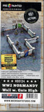 WW2 Normandy Wall with Gate High Pre-Painted - Warlord Games